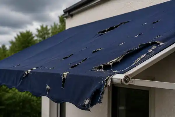 Markisentuch Schaden reparieren